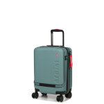 Valise cabine rigide extensible a�rial classic 3 55x35x20 cm poche frontale kaki vert