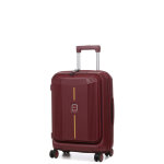 Valise cabine rigide extensible airtex aquila 55 cm - poche bordeaux rouge