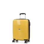 Valise cabine rigide extensible airtex erakis 55 cm jaune citron