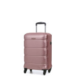 Valise cabine rigide extensible airtex nashira 55 cm rose gold