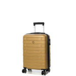 Valise cabine rigide extensible arogado esco by jump 55 cm moutarde jaune