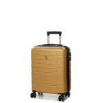 Valise cabine rigide extensible arogado esco by jump slim 55 cm moutarde jaune