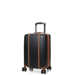 Valise cabine rigide extensible delsey cadence 55 cm noir / marron