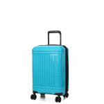 Valise cabine rigide extensible delsey lutece se 55 cm bleu paon