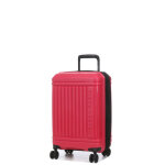Valise cabine rigide extensible delsey lutece se 55 cm magenta rose