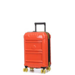 Valise cabine rigide extensible delsey rempart 2. 0 - 55 cm orange