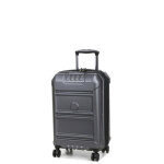 Valise cabine rigide extensible delsey rempart 55x35x25 cm anthracite noir