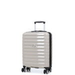 Valise cabine extensible delsey shadow 5. 0 slim 55x40x20 cm ivoire blanc