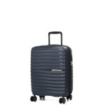 Valise cabine rigide extensible design jump xwave 55x40x20 cm bleu nuit