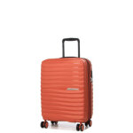 Valise cabine rigide extensible design jump xwave 55x40x20 cm brique rouge