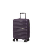 Valise cabine rigide extensible design jump xwave 55x40x20 cm violet