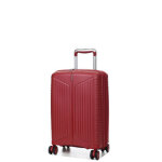 Valise cabine rigide extensible jump eva 55 x 35 x 20 cm rouge