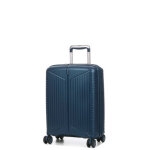 Valise cabine rigide extensible jump eva 55 x 40 x 20 cm marine bleu