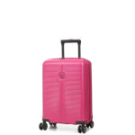 Valise cabine rigide extensible jump hendaye 55 x 35 x 20 cm fuchsia rose