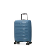 Valise cabine rigide extensible jump striper 55x35x20 cm bleu