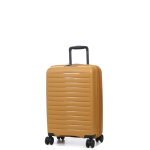 Valise cabine rigide extensible jump striper 55x35x20 cm jaune ocre