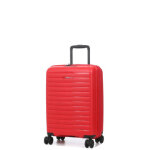 Valise cabine rigide extensible jump striper 55x35x20 cm rouge