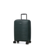 Valise cabine rigide extensible jump striper 55x35x20 cm vert sapin