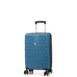 Valise cabine rigide extensible lys odense 55 cm bleu orage Valise cabine rigide extensible lys odense 55 cm bleu orage