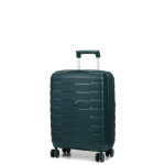 Valise cabine rigide extensible roncato skyline 2. 0 - 55 x 40 x 20 cm vert bouteille bleu