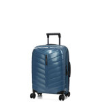 Valise cabine rigide extensible samsonite attrix slim 55 cm steel blue bleu