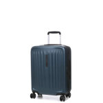 Valise cabine rigide extensible samsonite fyrm 55 cm steel blue bleu