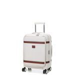 Valise cabine rigide extensible samsonite image 55 cm - poche ivory beige