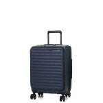 Valise cabine rigide extensible samsonite restackd 55 cm - poche midnight bleu