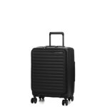Valise cabine rigide extensible samsonite restackd 55 cm - poche noir