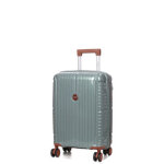Valise cabine rigide extensible teneo boxea 55 cm vert de gris