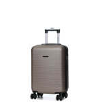 Valise cabine rigide extensible worldline bologne 2 - 55 cm champagne beige