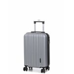 Valise cabine rigide extensible worldline braga 3 - 55 cm silver gris