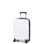 Valise cabine rigide extensible worldline izmir 55 cm blanc