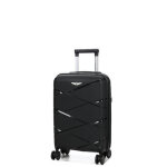 Valise cabine rigide zip extensible worldline kos 2 - 55x35x20 cm noir solde