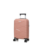 Valise cabine rigide zip extensible worldline kos 2 - 55x35x20 cm vieux rose solde