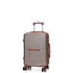 Valise cabine rigide extensible worldline sumatra 55 cm champagne beige