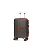 Valise cabine rigide extensible worldline sumatra 55 cm marron