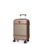 Valise cabine rigide extensible worldline tampa 55x35x20 cm champagne beige