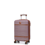 Valise cabine rigide extensible worldline tampa 55x35x20 cm rose