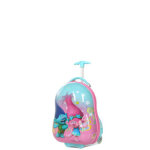 Valise cabine rigide heys les trolls poppy & branche 46 cm bleu