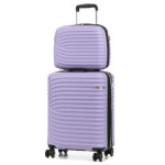 Valise cabine rigide lys managua 55 cm et vanity lavande violet