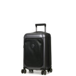 Valise cabine rigide peugeot voyages 55 cm - poche anthracite gris