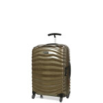 Valise cabine rigide samsonite lite shock 55x40x20 cm sand marron