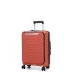 Valise cabine rigide samsonite upscape 55 cm - poche clay rouge
