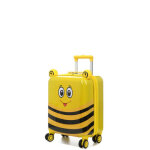 Valise cabine rigide snowball kids abeille 50 cm miel jaune