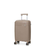 Valise cabine rigide teneo linea 55 cm kaki marron