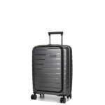 Valise cabine rigide travelite air base s 55 cm - poche anthracite gris