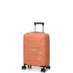 Valise cabine rigide pas cher worldline syros 55 cm cognac orange