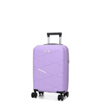 Valise cabine rigide zip extensible worldline kos 2 - 55x35x20 cm mauve violet