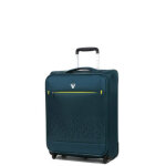 Valise cabine roncato crosslite 55x40x20 cm - 2 roues vert bouteille bleu